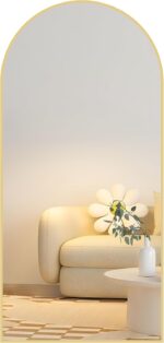 Full Length Mirrors 71"x32" Arched Full Body Mirror Black Arch Mirror Arched Floor Mirror Bathroom Vanity Mirror Frosted Metal Frame Anti-Rust Tempered Glass for Bedroom Entryway Living/Dressing Room - Image 2
